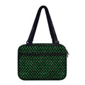 Green Dragon Scales Pattern Print Double Strap Bible Bag