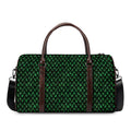 Green Dragon Scales Pattern Print Duffel Bag