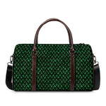 Green Dragon Scales Pattern Print Duffle Bag
