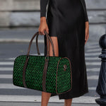 Green Dragon Scales Pattern Print Duffle Bag