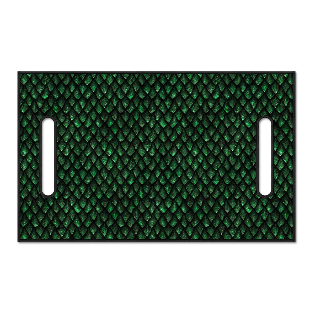 Green Dragon Scales Pattern Print Golf Cart Seat Cover
