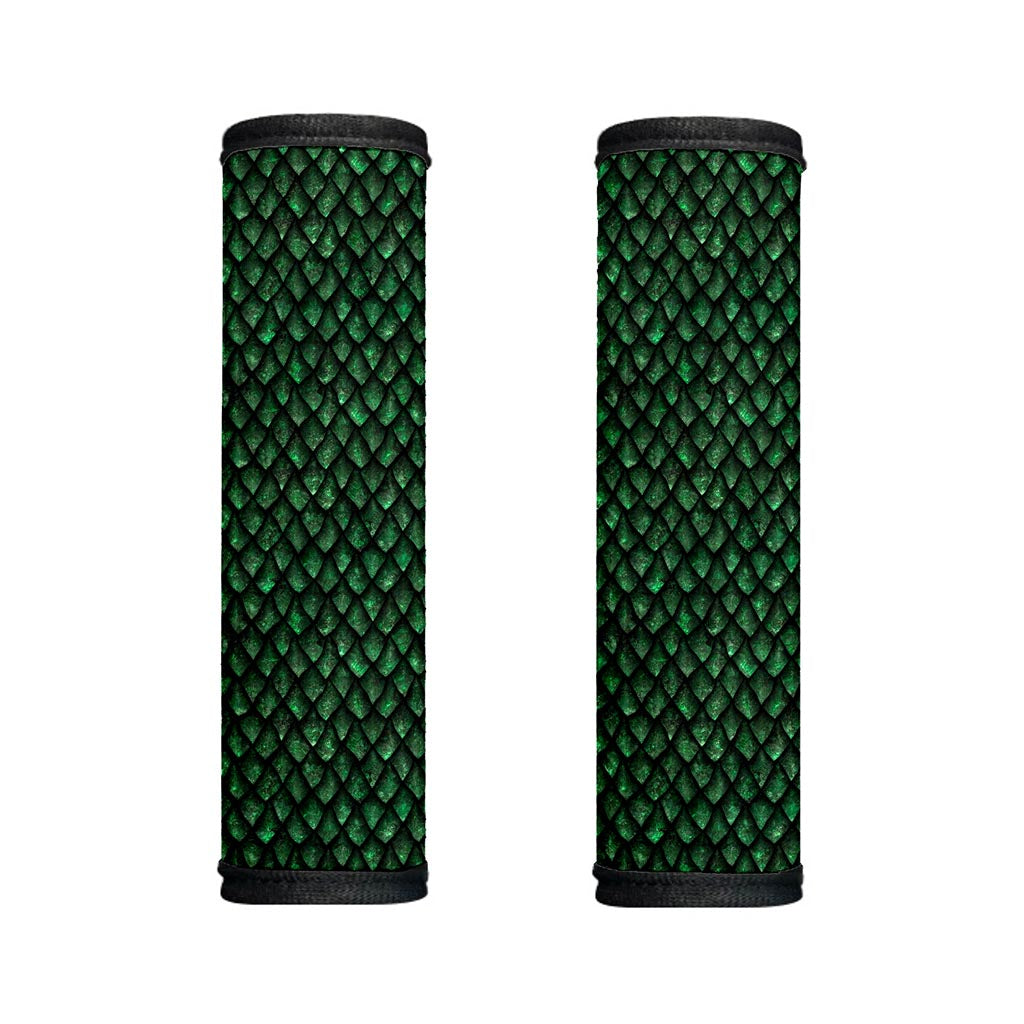 Green Dragon Scales Pattern Print Handle Covers