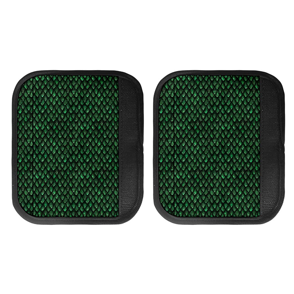 Green Dragon Scales Pattern Print Handle Covers
