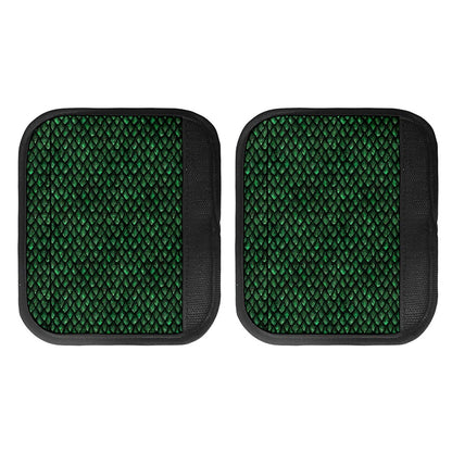 Green Dragon Scales Pattern Print Handle Covers