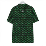 Green Dragon Scales Pattern Print Hawaiian Shirt