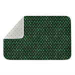 Green Dragon Scales Pattern Print Indoor Door Mat