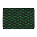 Green Dragon Scales Pattern Print Kitchen Mat