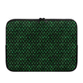 Green Dragon Scales Pattern Print Laptop Sleeve
