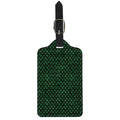 Green Dragon Scales Pattern Print Luggage Tag