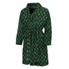 Green Dragon Scales Pattern Print Men's Bathrobe