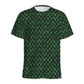 Green Dragon Scales Pattern Print Men's Athletic T-Shirt