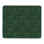 Green Dragon Scales Pattern Print Mouse Pad
