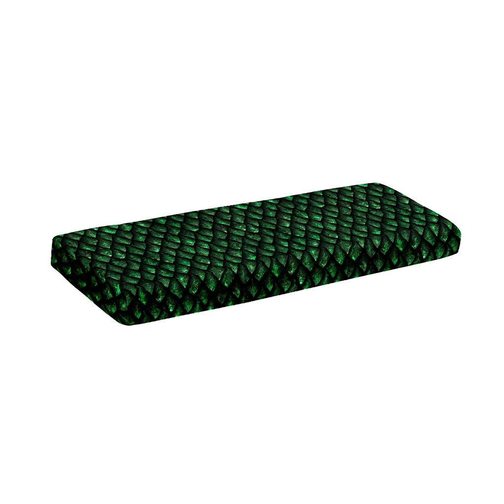 Green Dragon Scales Pattern Print Piano Keyboard Cover