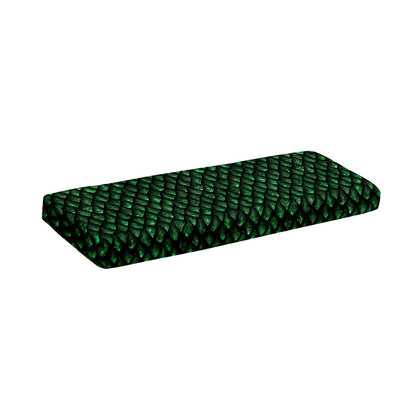 Green Dragon Scales Pattern Print Piano Keyboard Cover