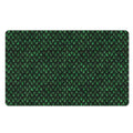 Green Dragon Scales Pattern Print Polyester Doormat