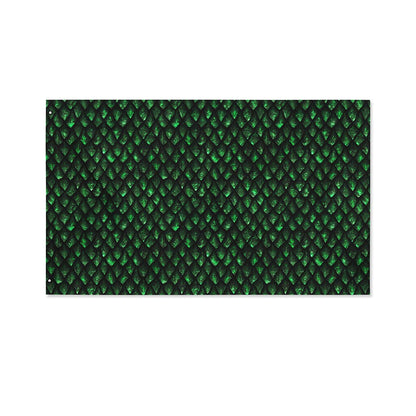 Green Dragon Scales Pattern Print Polyester Flag