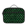 Green Dragon Scales Pattern Print Portable Lunch Bag
