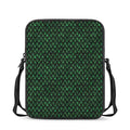 Green Dragon Scales Pattern Print Rectangular Crossbody Bag