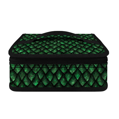 Green Dragon Scales Pattern Print Small Lunch Bag