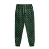 Green Dragon Scales Pattern Print Sweatpants