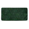 Green Dragon Scales Pattern Print Towel