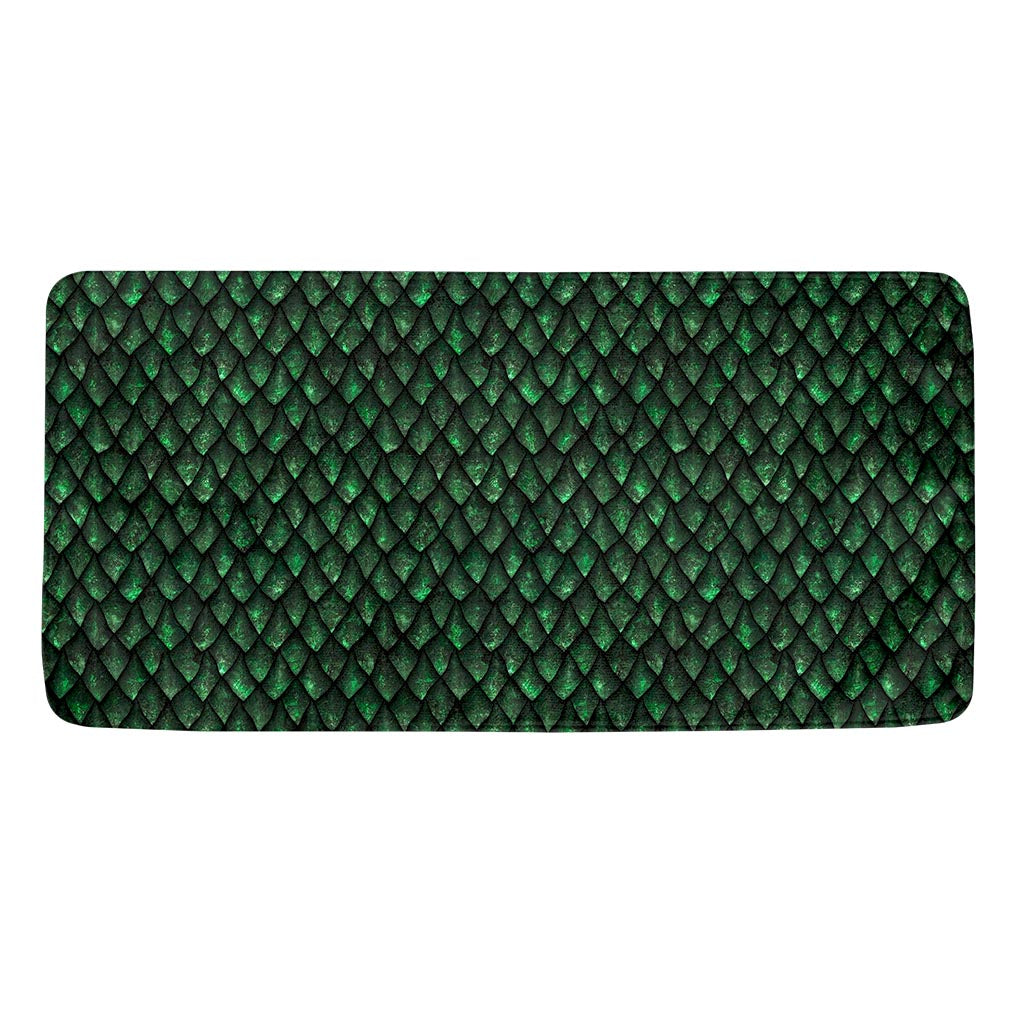 Green Dragon Scales Pattern Print Towel
