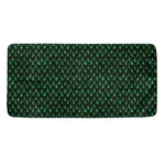 Green Dragon Scales Pattern Print Towel