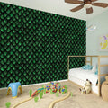 Green Dragon Scales Pattern Print Wall Sticker