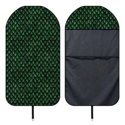 Green Dragon Scales Pattern Print Waterproof Car Seat Cover