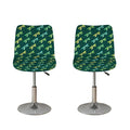 Green Dragonfly Pattern Print Bar Stool Covers