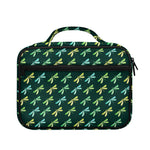 Green Dragonfly Pattern Print Briefcase Bible Bag