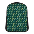 Green Dragonfly Pattern Print Casual Backpack