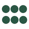 Green Dragonfly Pattern Print Coaster Set