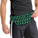 Green Dragonfly Pattern Print Fanny Pack