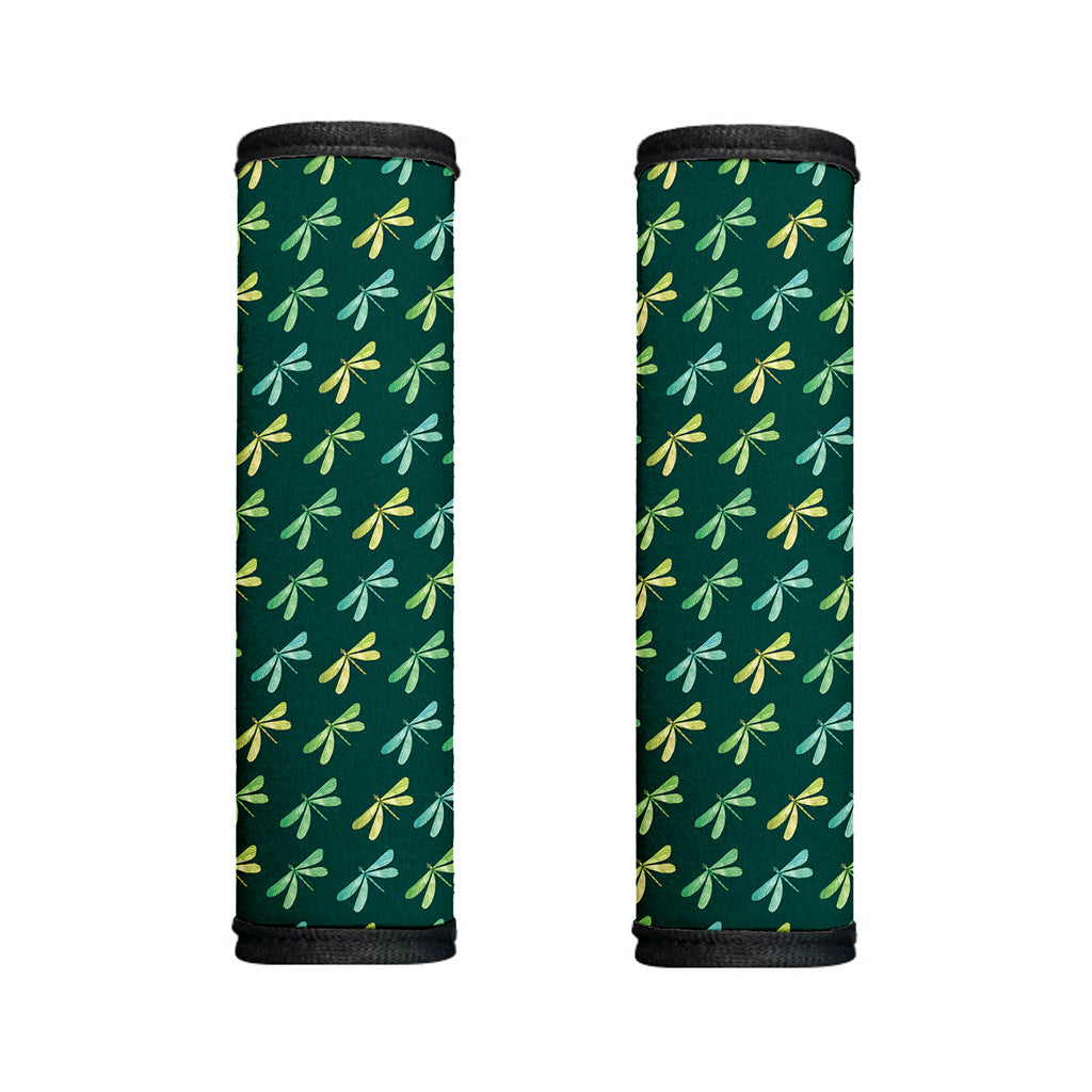 Green Dragonfly Pattern Print Handle Covers