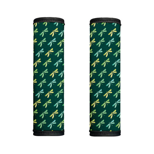 Green Dragonfly Pattern Print Handle Covers