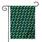 Green Dragonfly Pattern Print House Flag
