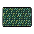 Green Dragonfly Pattern Print Kitchen Mat