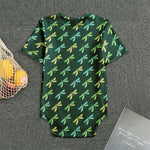 Green Dragonfly Pattern Print Men's Bodysuit