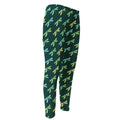 Green Dragonfly Pattern Print Men's Compression Pants