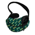 Green Dragonfly Pattern Print Pet Sling Carrier