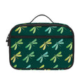 Green Dragonfly Pattern Print Portable Lunch Bag