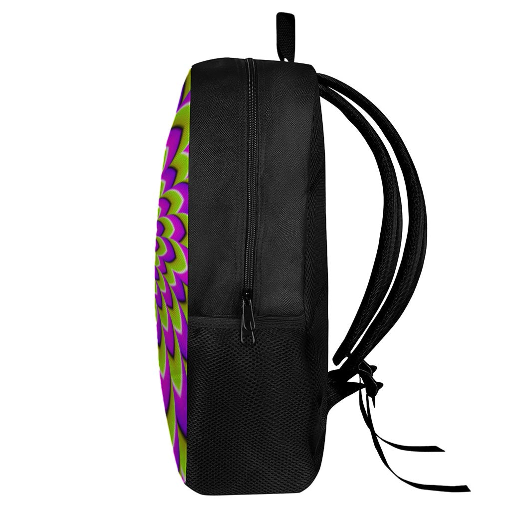 Green Expansion Moving Optical Illusion 17 Inch Backpack