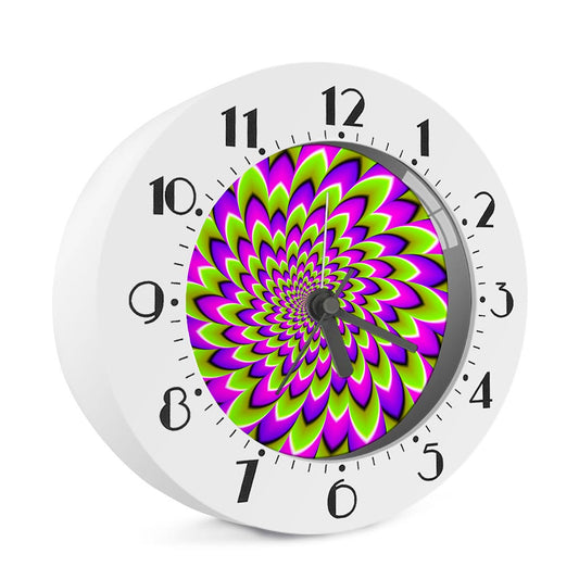 Green Expansion Moving Optical Illusion Alarm Clock