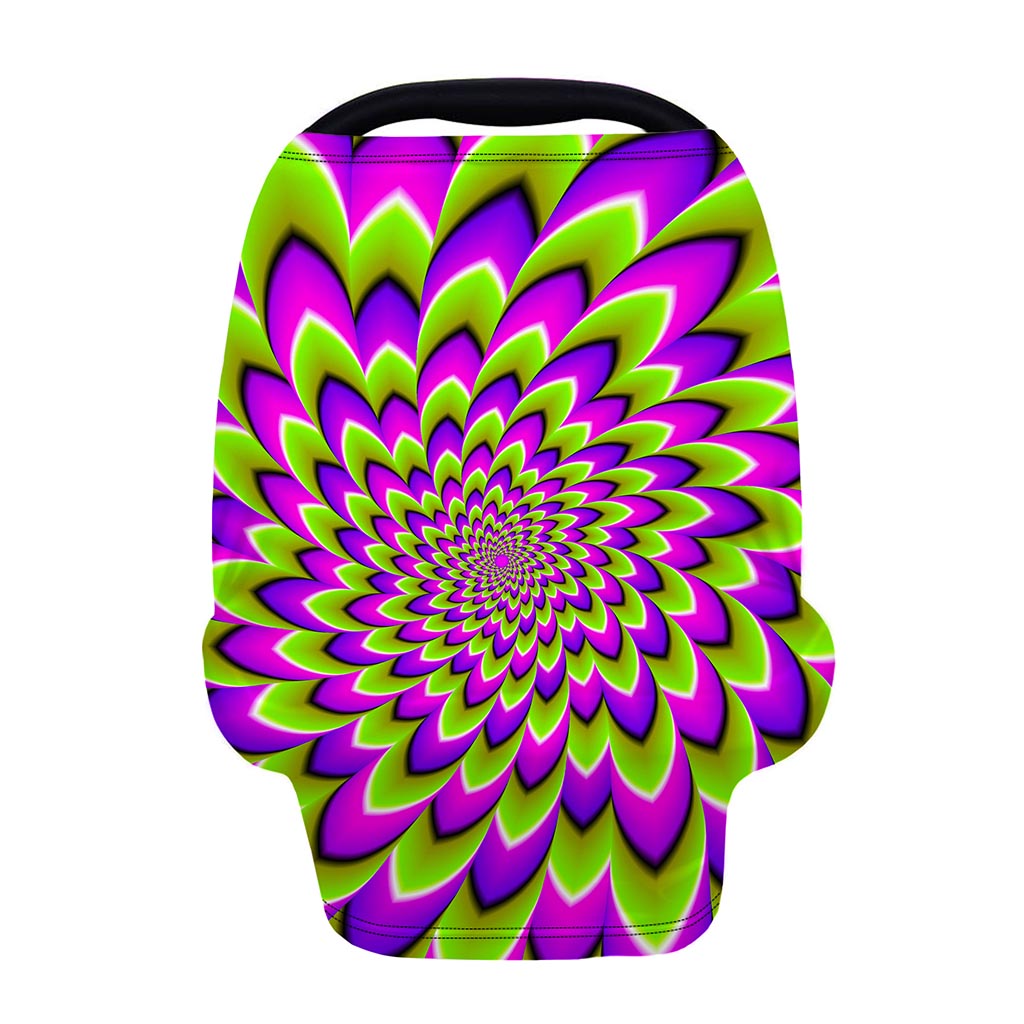 Green Expansion Moving Optical Illusion Baby Seat Cover