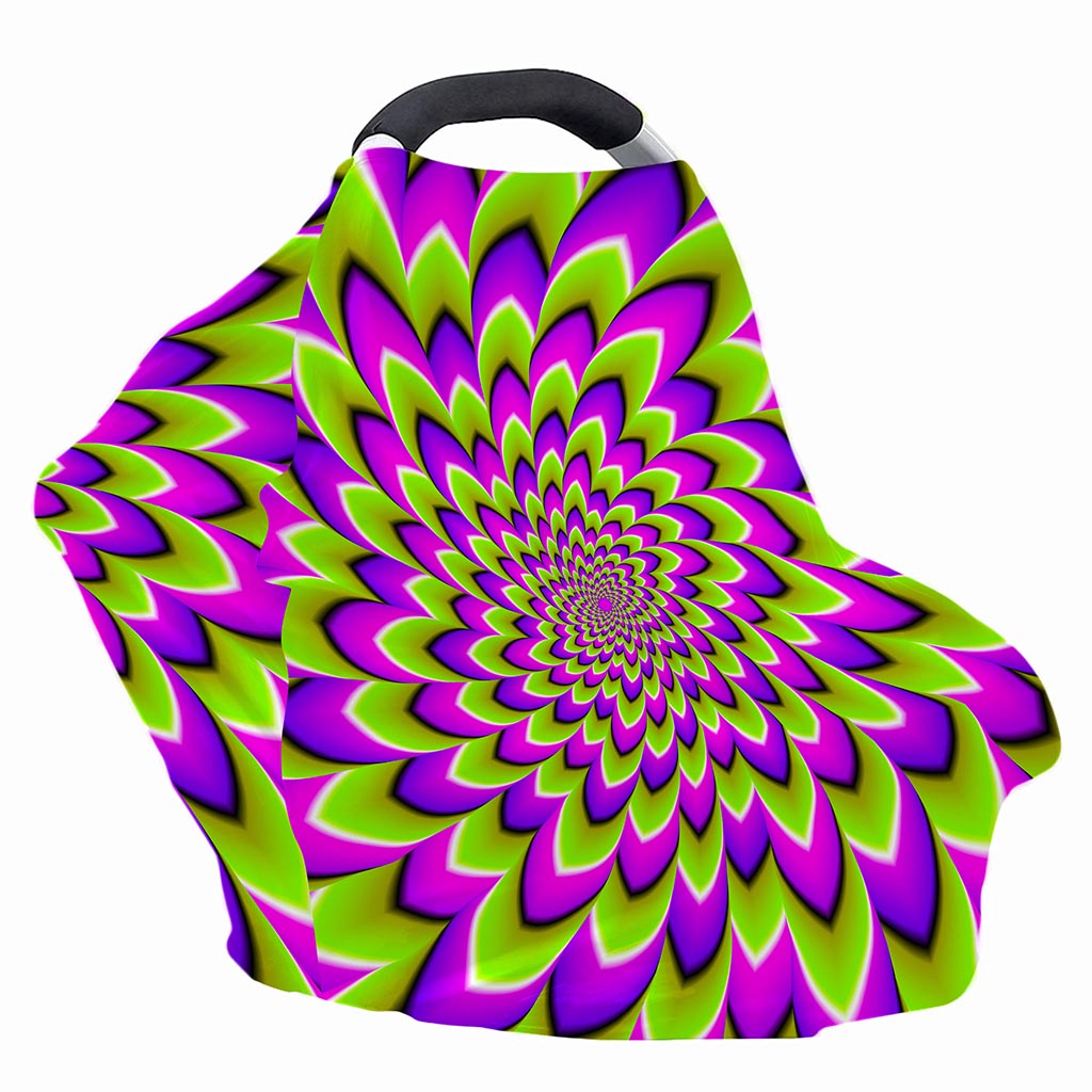 Green Expansion Moving Optical Illusion Baby Seat Cover