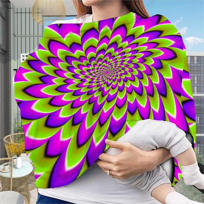 Green Expansion Moving Optical Illusion Baby Seat Cover