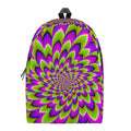 Green Expansion Moving Optical Illusion School Backpack
