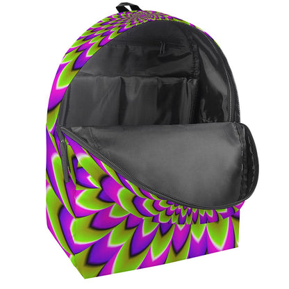 Green Expansion Moving Optical Illusion Backpack