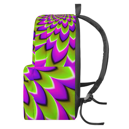 Green Expansion Moving Optical Illusion Backpack